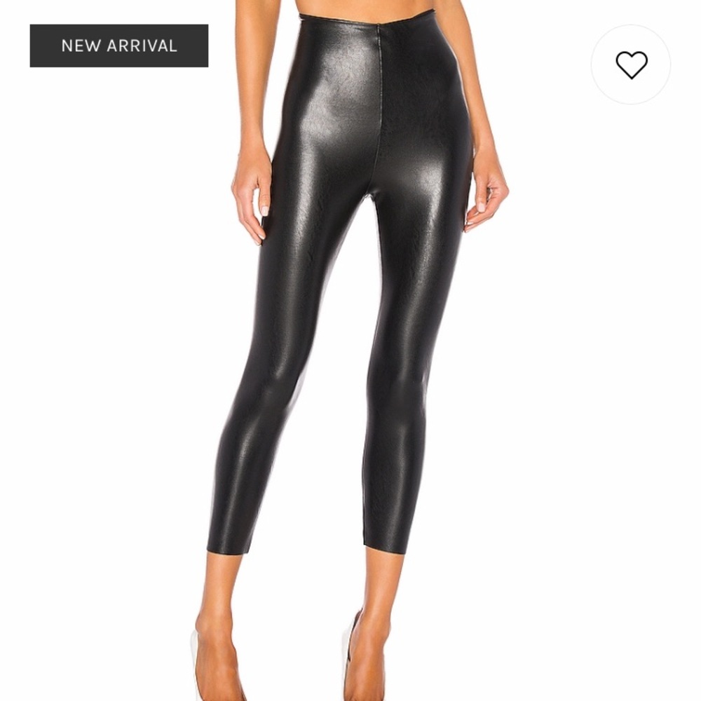 Commando Faux Black Leather Capri’s from Revolve